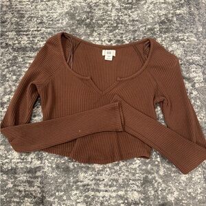 Urban outfitters brown long sleeve